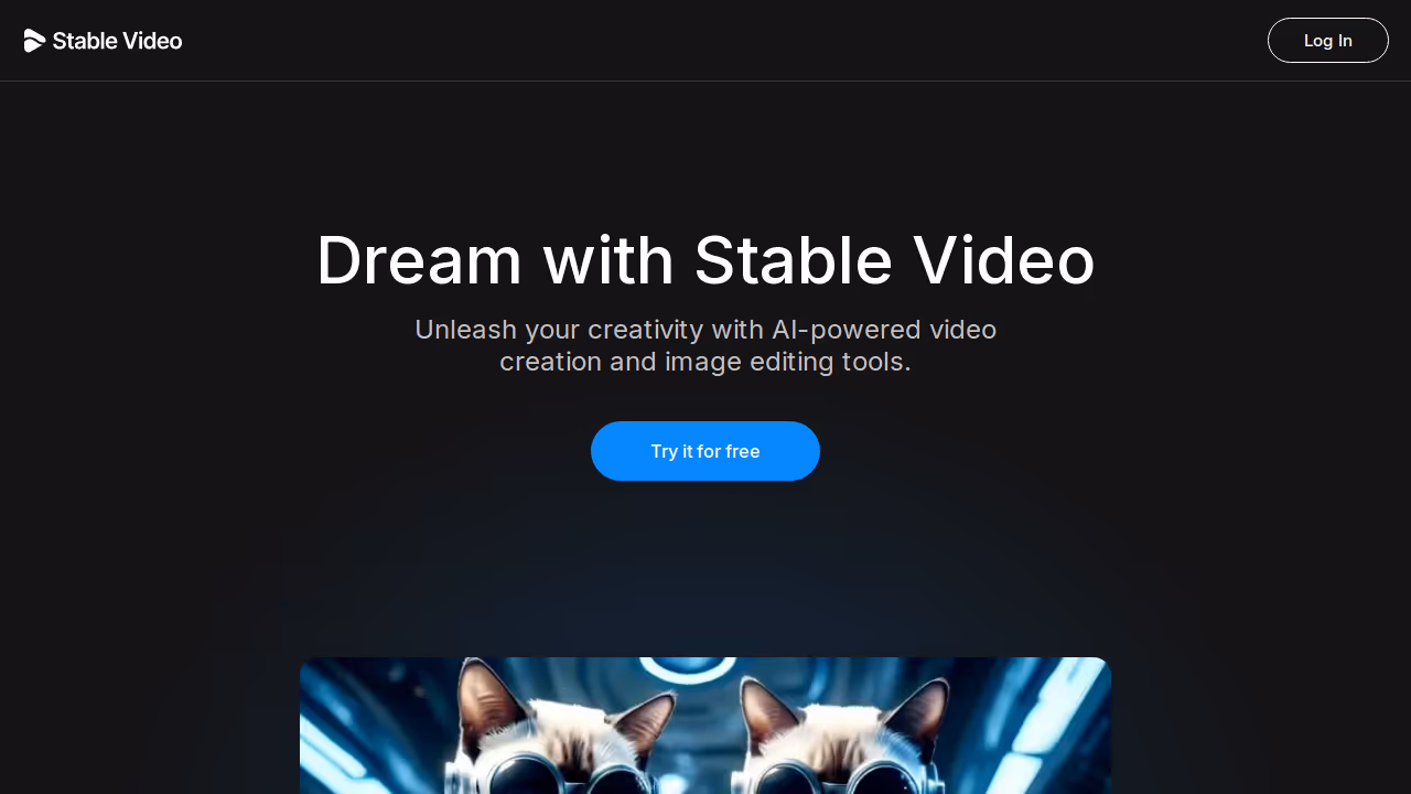 Stable Video 网站截图
